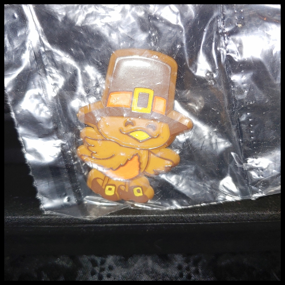 Vintage Hallmark Thanksgiving Turkey Pin, New in Package